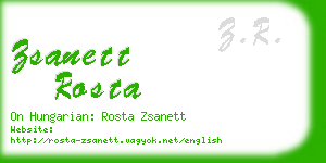 zsanett rosta business card